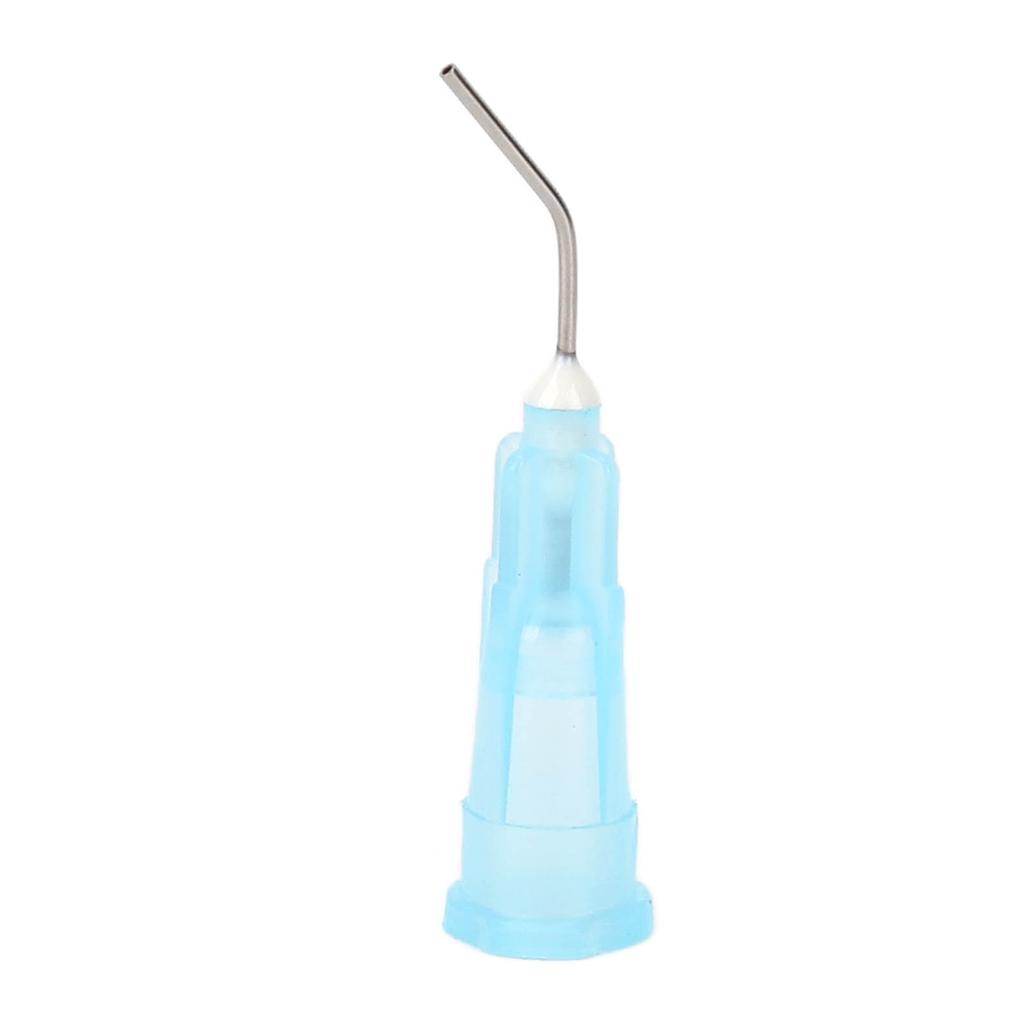 100 unidades Desechables Dental Pre Doblado Puntas de Aguja de Irrigación Puntas de Aguja Dispensadora Accesorio de Repuesto