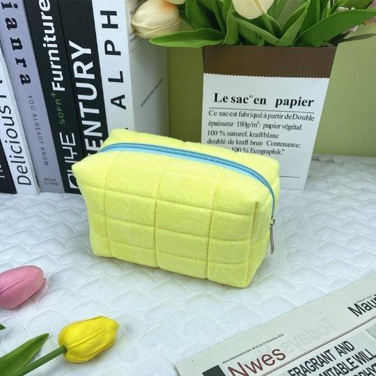 Kosmetiktasche aus massivem Fell, groß, für Damen, mit Reißverschluss, Make-up-Organizer, Handtasche, Schreibwaren, Federmäppchen, Reise-Make-up, Kulturbeutel