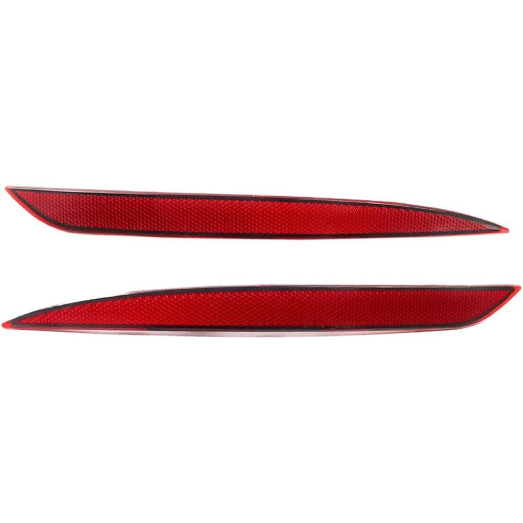 Rear Bumper Reflector Lamp Compatible for TESLA MODEL Y 2020-2024,Replacement Red Marker Lights Lens Left Driver Right Passenger Side Trim