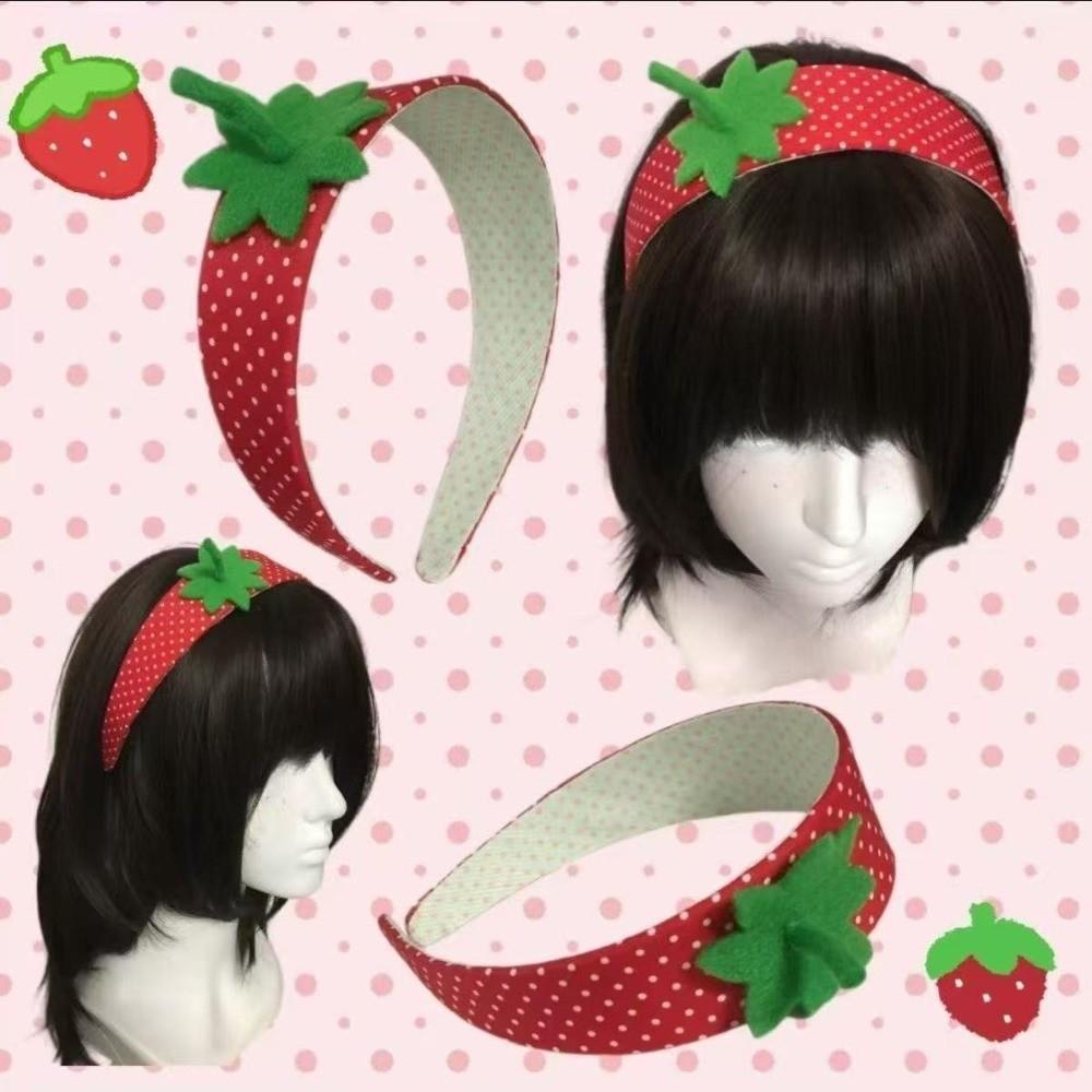 Polka Dot Pattern Strawberry Headband Y2K Wide Fruit Hairbands Apple Headband  Daily Hair Styling