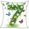 Digital Cute Bear Flower Cushion Cover Kids Room Decoration Pillow Cases Living  Home