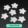 5pcs/Pack 25mm White Petal Shape Natural Freshwater Shell Pendant Charms for Jewelry Making DIY Necklace Earrings Accessories
