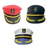 Breathable Embroidered Sailors Hat Adjustable Perfect For Costume Event Daily Wear