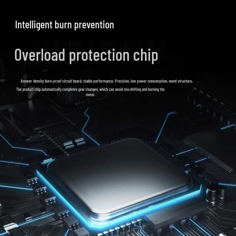 High-Precision Digital Multi-Tester for Electricians - Compact, Auto, Anti-Burn