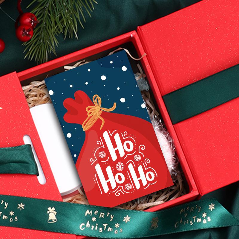 100pcs Vintage-Inspired Greeting Cards Set - Red/Green, Perfect for Gift Wrapping & Holiday Decorations