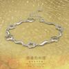 Fashion Simple Light Luxury Plum Blossom Jewelry Mori Series Hollow Flower Bracelet Women'S Versatile Zircon Jewelry