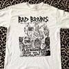 Vintage tričko Bad Brains s flyerem Krátký rukáv Velikost S-4XL