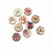 Mixed Random 2 Holes Wooden Buttons for Sewing Crafting Pack of 50pcs (Size: 15mm, Color: Multicolor)