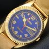 JAPAN VINTAGE REFURBISHED CITIZEN AUTOMATIC 8200 MENS BLUE DIAL WATCH A445271-1