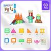 2025 Magnetic Building Blocks: Strong Magnet City Light & Shadow Architecture Stained Glass Tiles