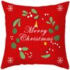 New Christmas Pillow Case Printed Peach Skin Living Room Bedroom Sofa Cushion Home Pillow Case