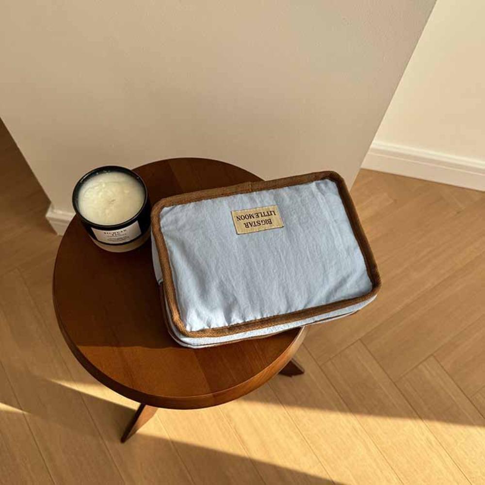 Korean Style Contrast Color Cosmetic Bag Portable Sanitary Napkin Storage Bag  Napkin Towel