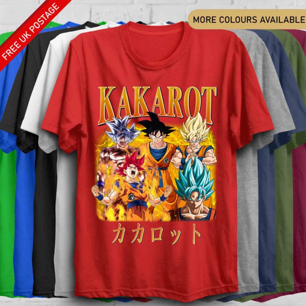 Goku T Shirt DBZ Super Saiyan KAKAROT Vintage Anime Shirt Anime Lover DRAGONBALL