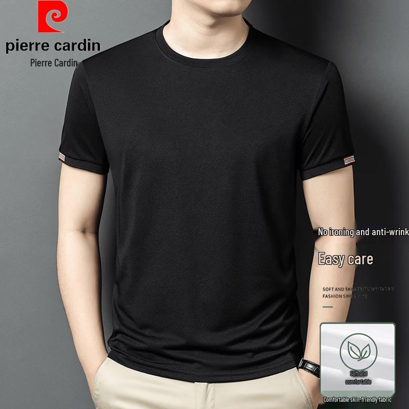Pierre Cardin Men's Summer Crew Neck Solid T-Shirt