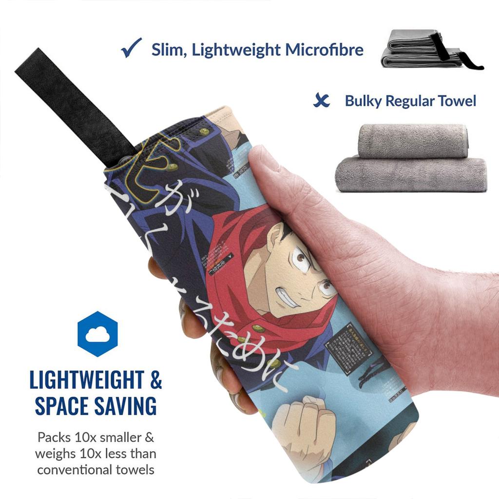 Megumi Besto Friendo Jujutsu Kaisen Sukuna Anime Beach Towel Soft Microfiber Quick Dry Absorbent Quick Towels For Pool