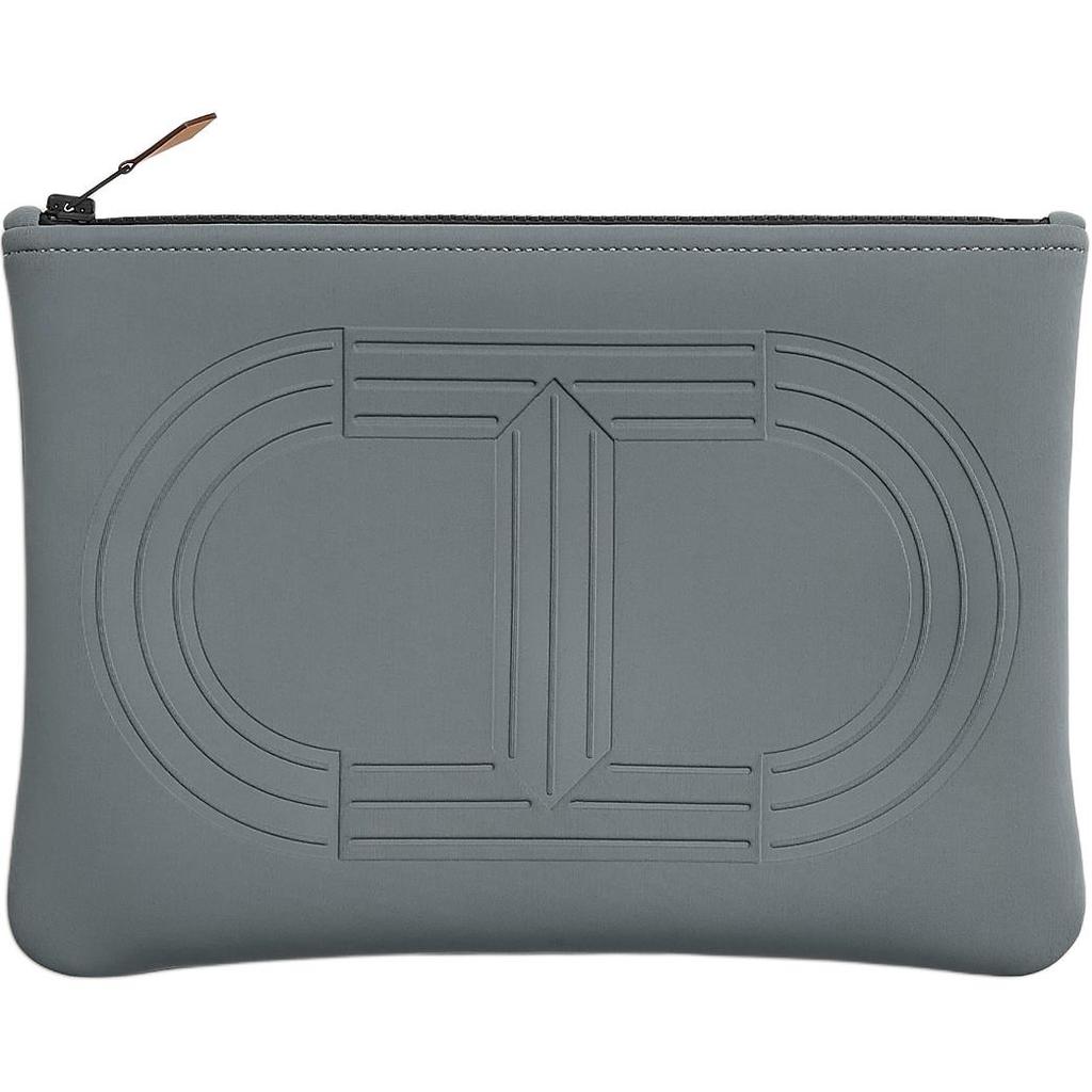 Hermes Neobain Mailon Marin 28 Embossed Logo Nylon Storage Bag Medium Unisex bags Slate-Gray H103896MV02