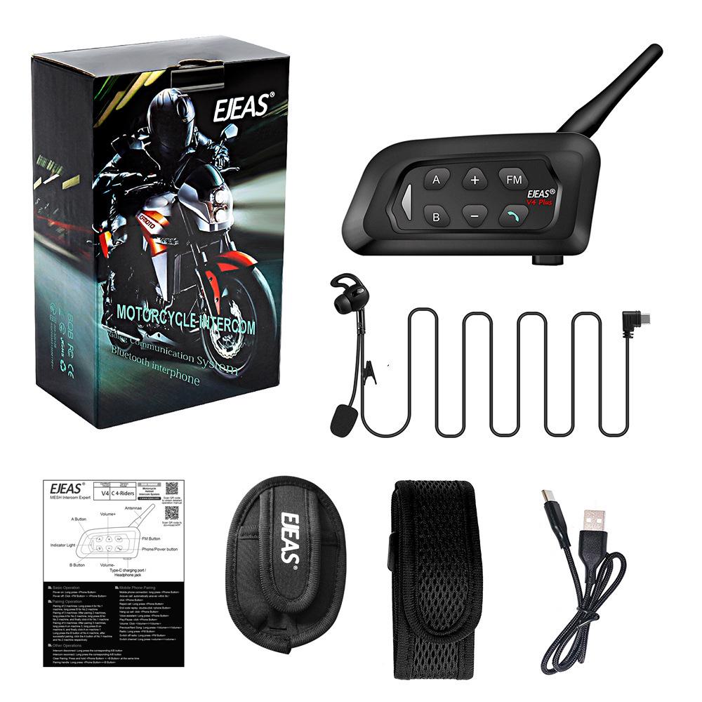 V4C Neutral Waterproof Football Referee Bluetooth Headset & Noise Reduction Walkie-Talkie with Sports Armband - 3-Piece Set