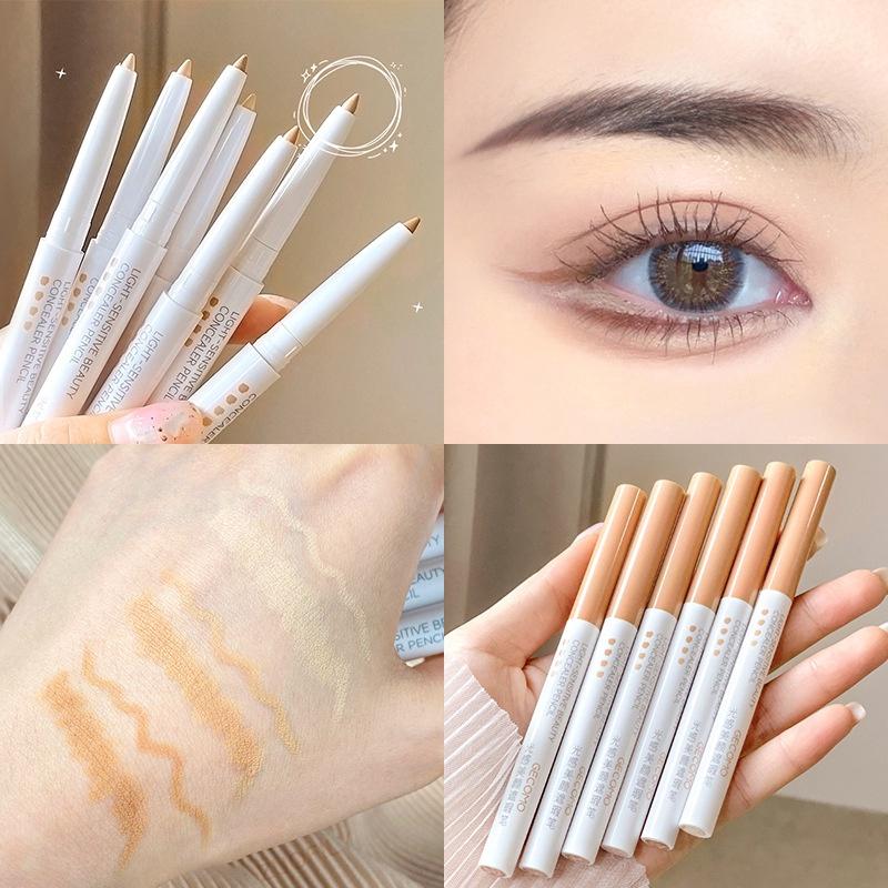 Waterproof Concealer Face Cover Dark Circles Under Eyes Spot Mark Natural BrighTening Sleeper Bombyx Pen Concealer Stick Long-lasting Setting Makeup