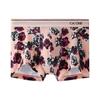 Atmungsaktive Boxerbriefs mit Rosenprint und niedrigem Bund für Herren Unterwäsche Pink NB2225-1F7