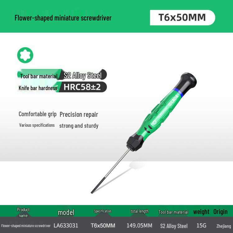 Rotating Color Ring Precision Mini Screwdriver for Mobile, Clock, Watch, Tablet Repair