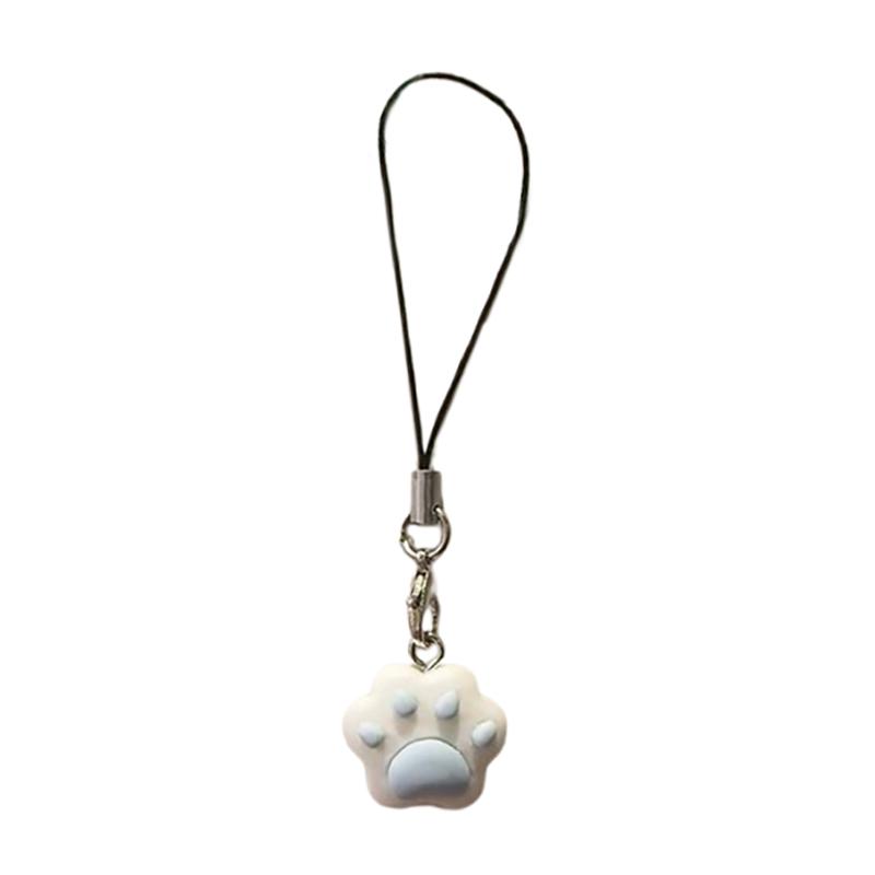 

1Pcs Multifunctional Bag Decorative Keychain Cute Cat Paw Phone-Shaped Pendant Usb Flash Drive Backpack Accessory blue