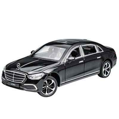 1/24 Alloy Car Model Toy Benz S400L Metal Diecast Model Vehicle Exquisite Craftsmanship Sound Light Collection Kid Birthday Gift