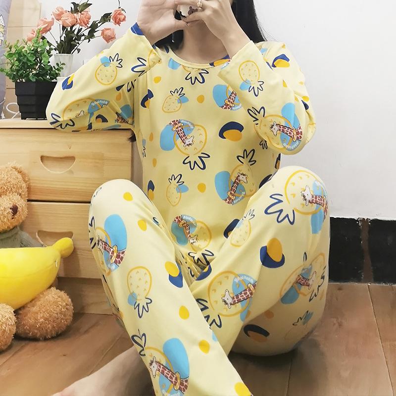 Women's Autumn/Winter Pajama Set: Cute, Girlish Long-Sleeve, Loose, Casual Homewear