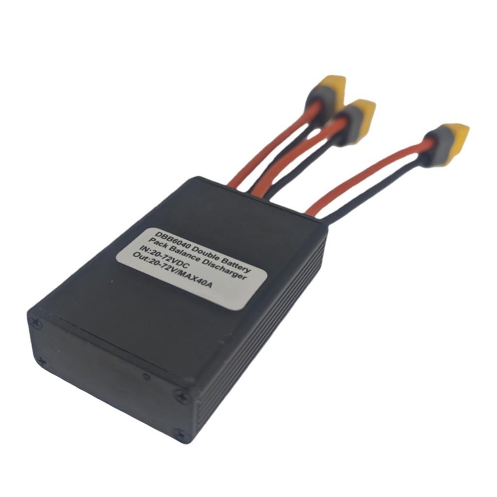 Battery Parallel Module Connector Adapter Battery Discharge Converter Double Battery Pack Switches Balancer for E-Bike