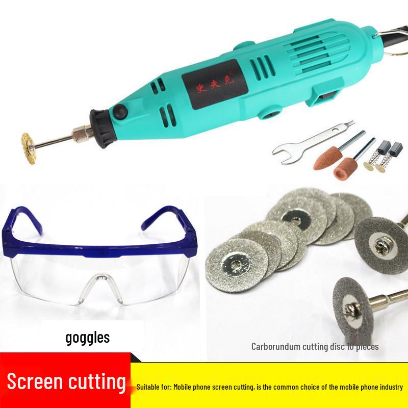 Copper Electric Grinder Pen for Wood, Jade, and Root Carving – Miniature Electric Drill and Grinding Tool
