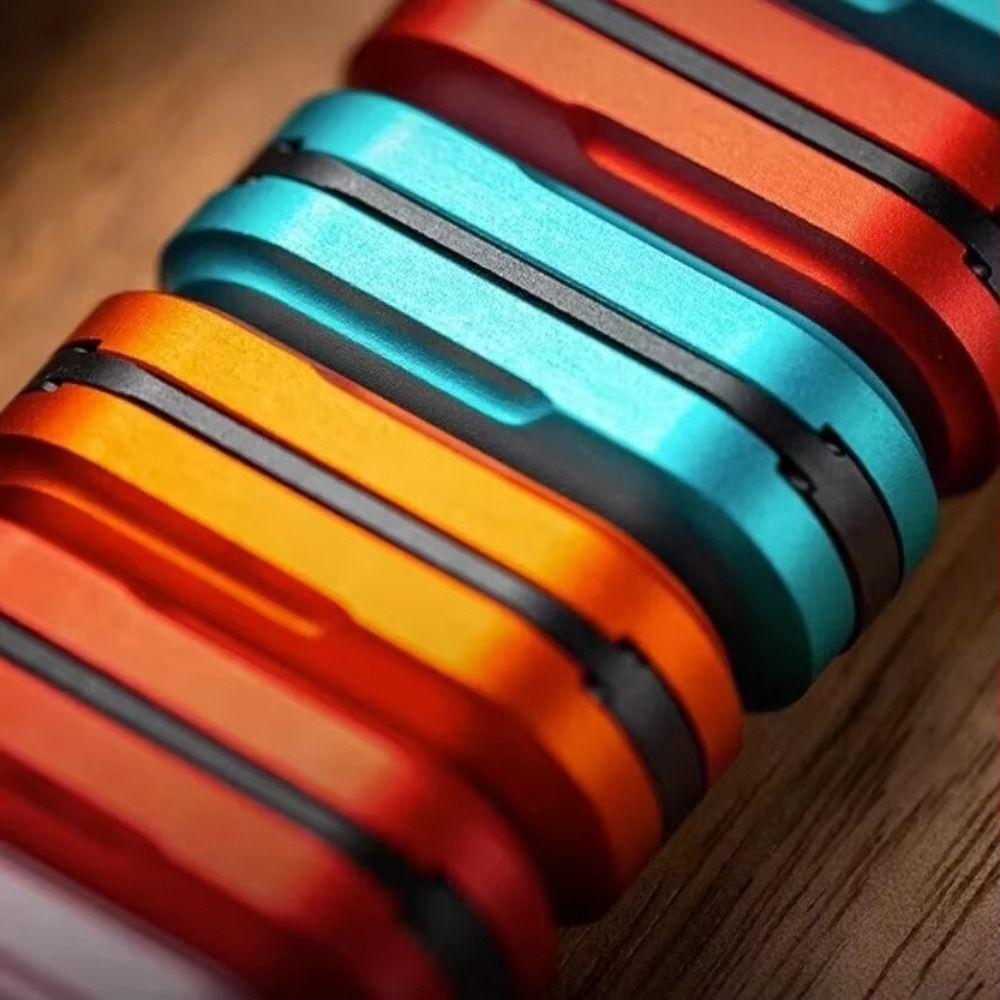 Glatte Oberfläche Metall Fidget Spielzeug Dreischichtiger Magnetischer Slider Büro Zuhause Fidget Slider Schreibtischspielzeug