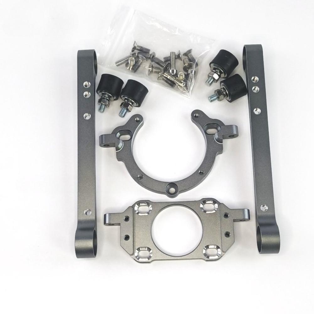 26 29 30 32cc Engine Bracket Aluminum Alloy Boat Model Engine V-boat O-boat Mount Side Exhaust Engine Accessory Bracket.