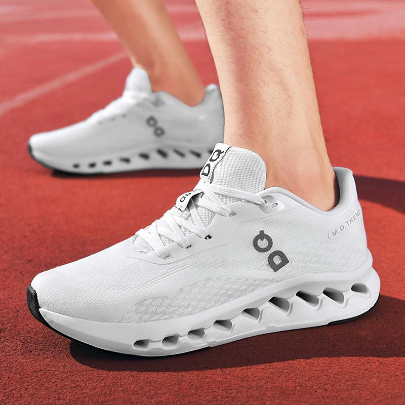 Spring New Arrivals: Lightweight Flyknit Running Shoes with Thick Sole & Shock Absorption