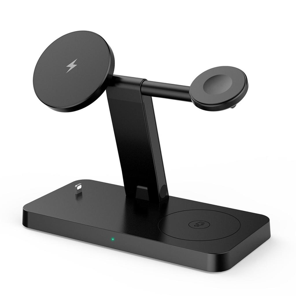 Drahtloses magnetisches schnelles Qi-Ladegerät 4 in 1 Station für iWatch iPhone 13 Pro 12