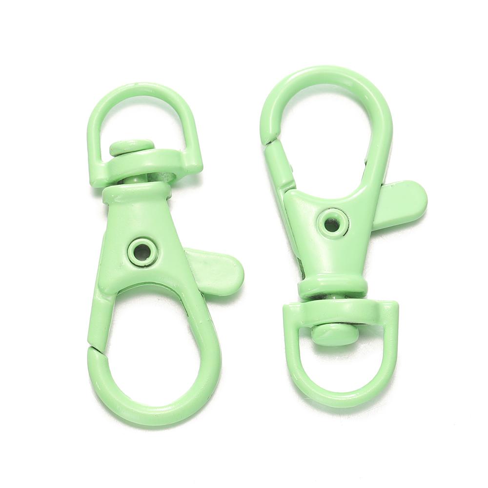 5/10Pcs Colorful Swivel Lobster Clasp Hooks Keychain Split Key Ring Connector for Bag Key Chain DIY Jewelry Making Supplies
