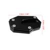 X AUTOHAUX Motorcycle Kickstand Side Stand Plate Pad, Aluminum Alloy, Black, Compatible with Suzuki V-Strom 1050