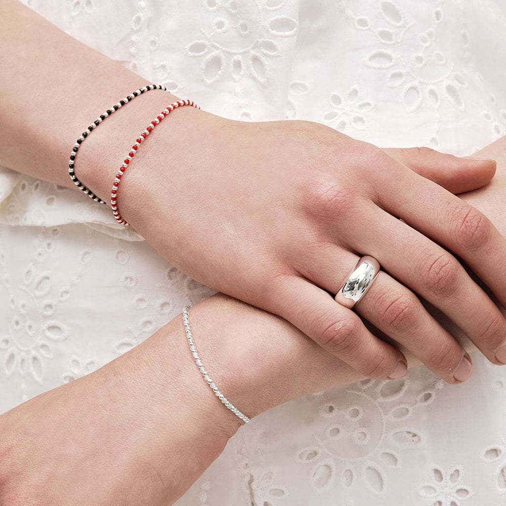 [Worn by Nana, Billy Sua, Kwon Eun-bi, Highkey Hwiseo, Jeon Hyo-seong, and Sakura] [Sv925] Color Crystal Bracelet