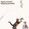 Flying Butterfly Cat Toy Interactive Electric Cat Toy Automatic Cat Teaser with Rotating Suction Cup Base for Indoor Cats Fun And Exercise