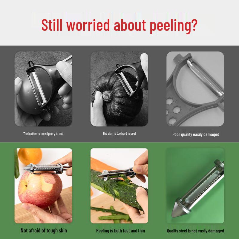 ZISIZ Stainless Steel Vegetable Peeler