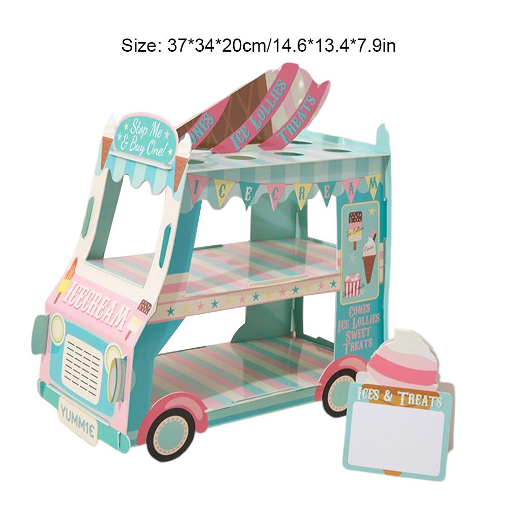 Sweet Ice Cream Display Stand Safe And Reusable Suitable For Various Occasions Cupcake Stand Holder