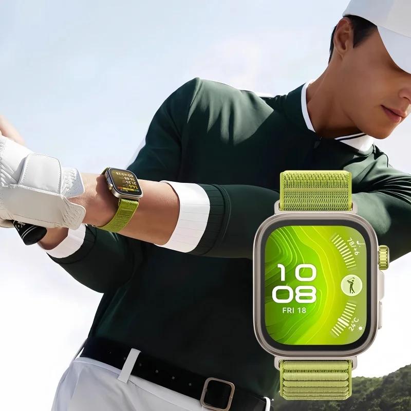 Sport Nylon Braided Loop Strap For Huawei Watch Fit 4/4 Pro Comfortable Breathable Bracelet Huawei Watch Fit 3 Band Accessories