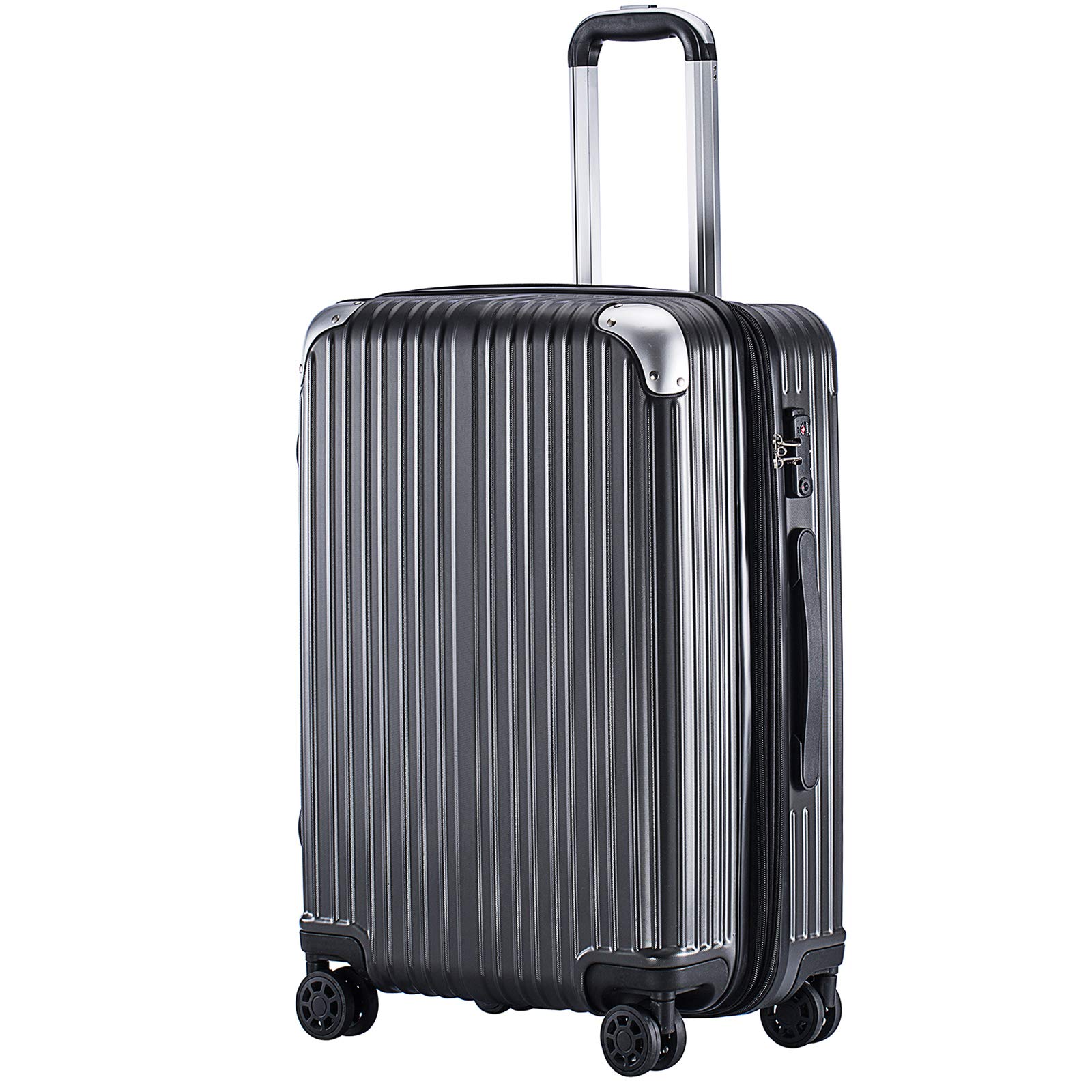 

S size carry carry expanded equipped with TSA zipper large dark [TTOVALIGERIA] Suitcase, carry-on, case, bag, capacity, lightweight, quiet, lock, темно-сірий