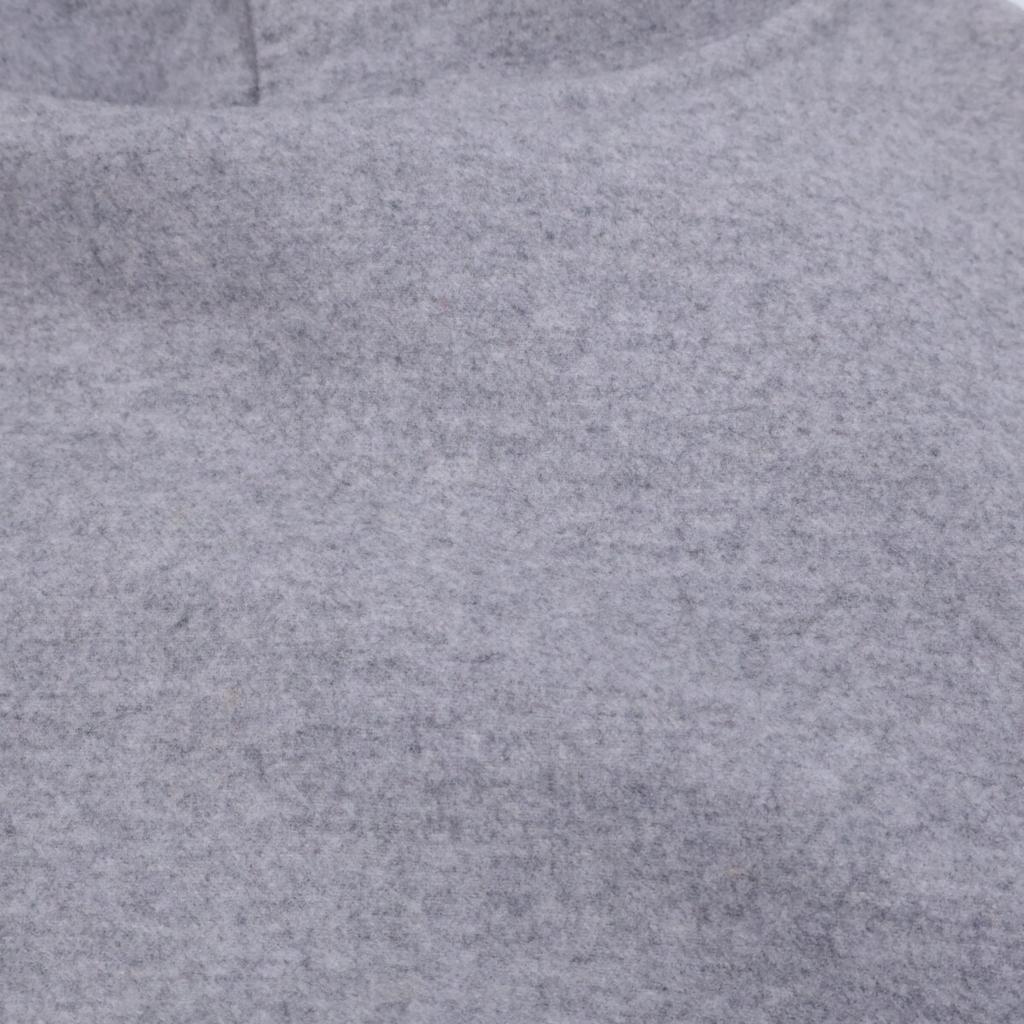 Louis Vuitton Authentischer Staples Edition Woll-Kaschmir Doubleface Hoodie Pullover mit Lederetikett (HHB68WOWC) Oberteile M grauGebraucht