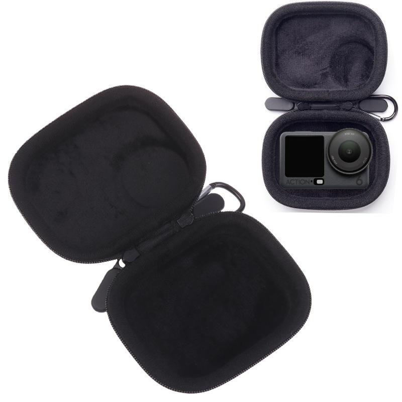 1 st Pu Hårt Reseskyddsfodral Bärväska För Dji Osmo Action 6 Liten Förvaringsväska Skyddande Tillbehör