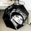 Damon Salvatore Romance Umbrella Folding umbrella, automatic umbrella 8-Frame for Travel, camping Use Gift for Halloween Christmas