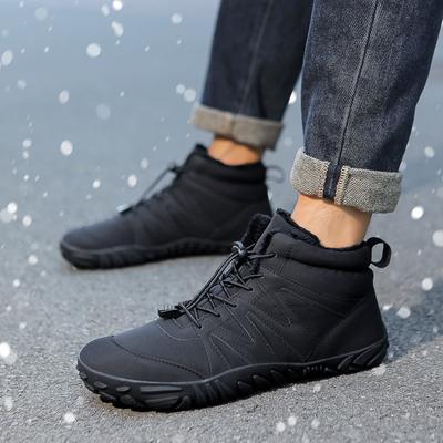 Baumwollschuhe für Outdoor-Sportarten, Samt-Warmstiefel, bequeme, atmungsaktive Schneestiefel, Winter-verdickte Partnerschuhe