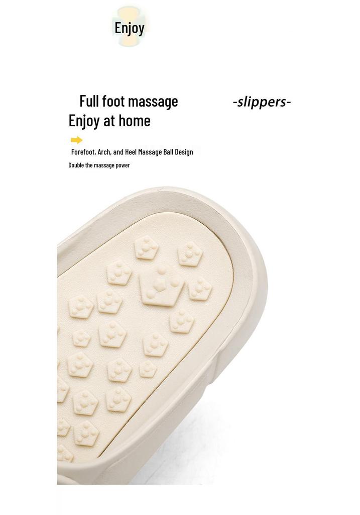 Summer Comfort Massage Slippers: Lightweight Shock-Absorbing Single Strap Sandals for Outdoor and Beach, Available In Large Sizes.