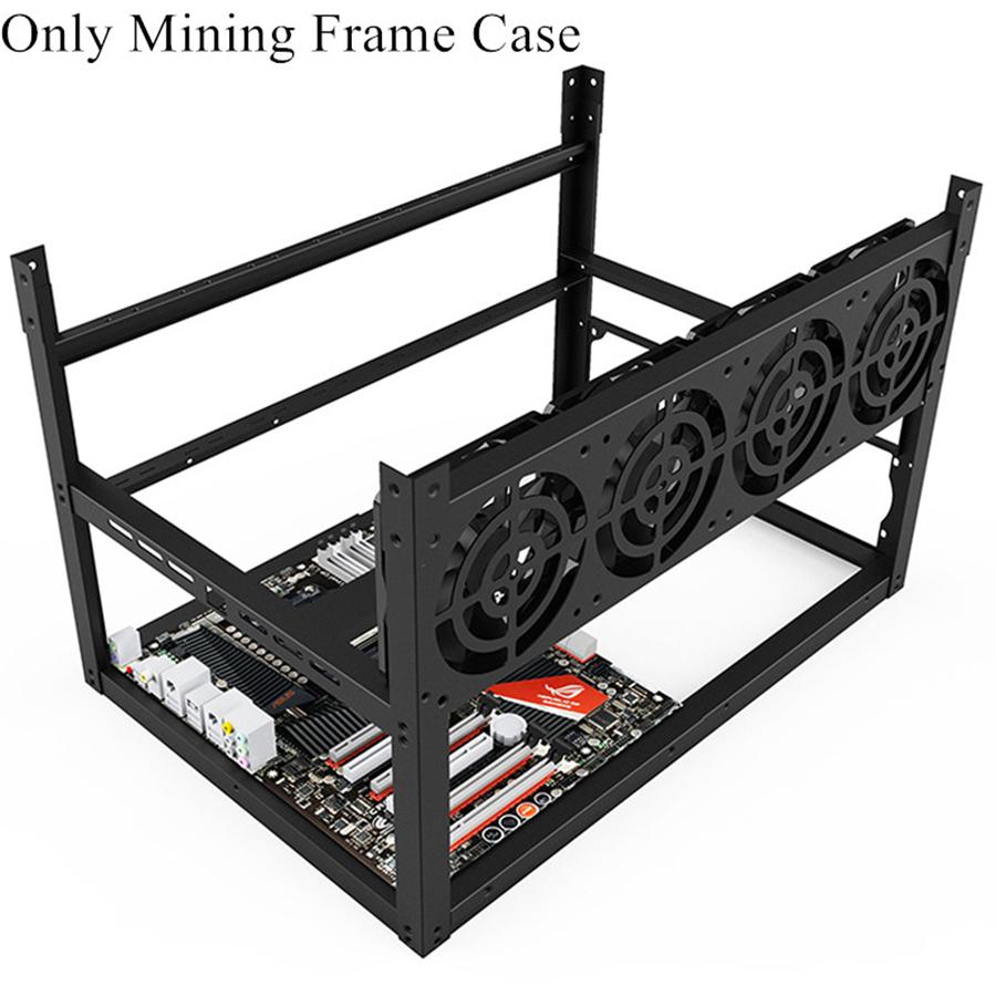 Stackable For ETH BTC Ethereum 6/8GPU Open Air Mining Rig Frame Case Computer Crypto Coin
