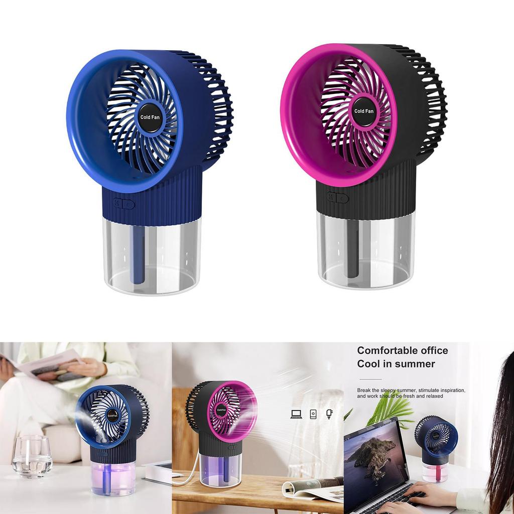 Cooling Fan Foldable Multifunctional Electric USB Air Cooler Humidification for