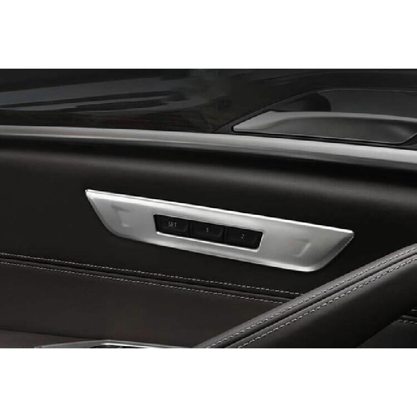Silver Steel Seat Memory Button Switch Cover Trim For BMW 5 Series G30 2018-