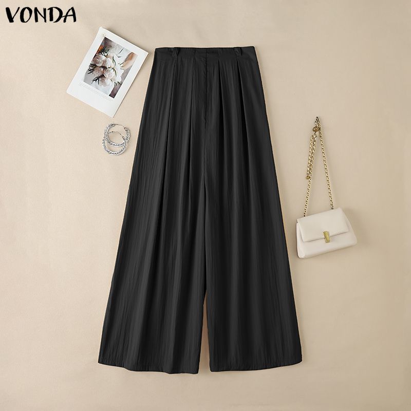 

VONDA Women Summer Strapless Casual Long Holiday Jumpsuits Overalls L чорний